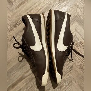 Brown Nike sneakers